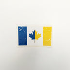 Car sticker UA (bandura, flag, Trident)