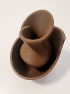 3D Printed Brown Vase Small