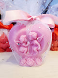 Candle heart LOVE