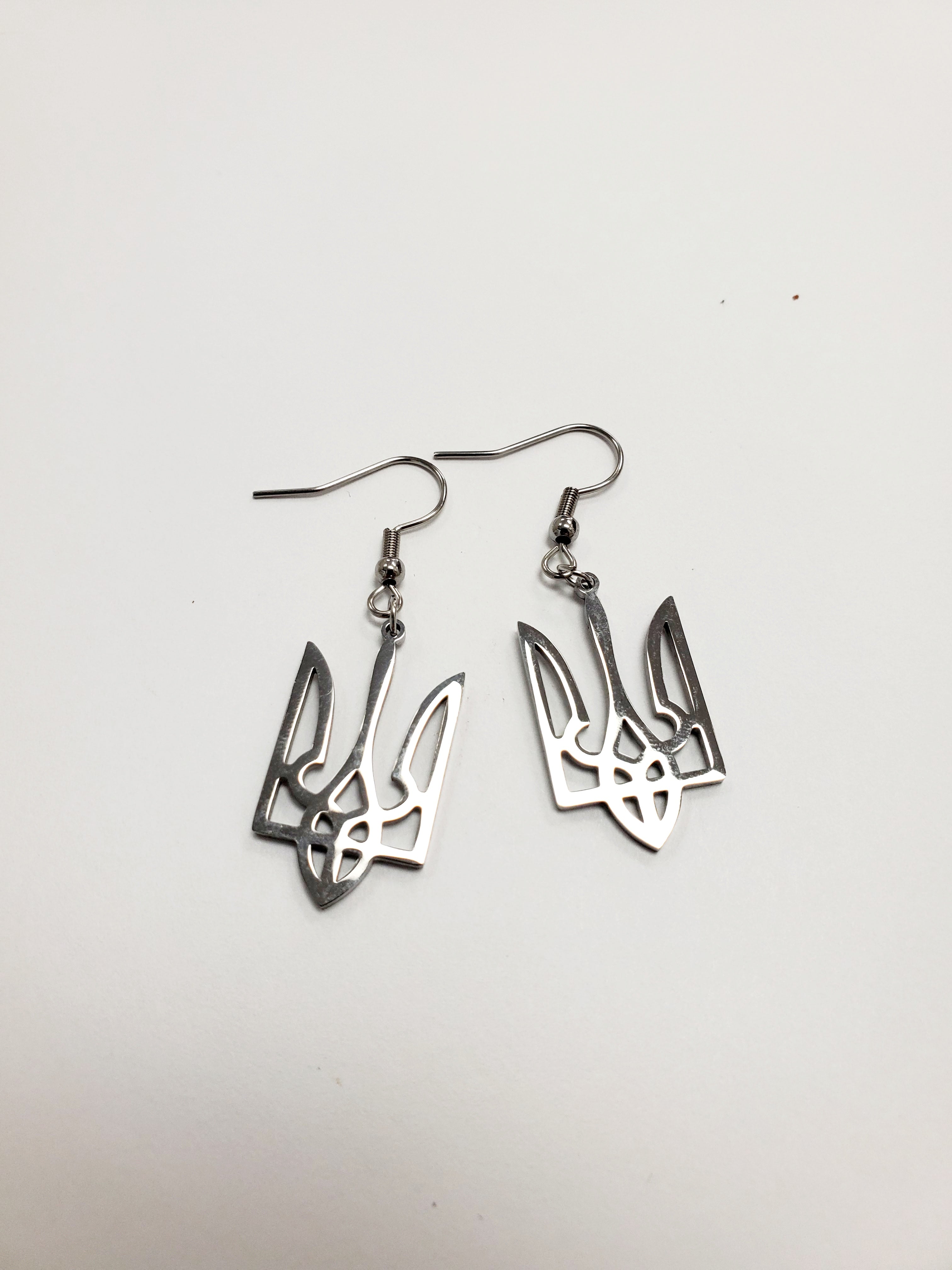 Earrings Trident Silver