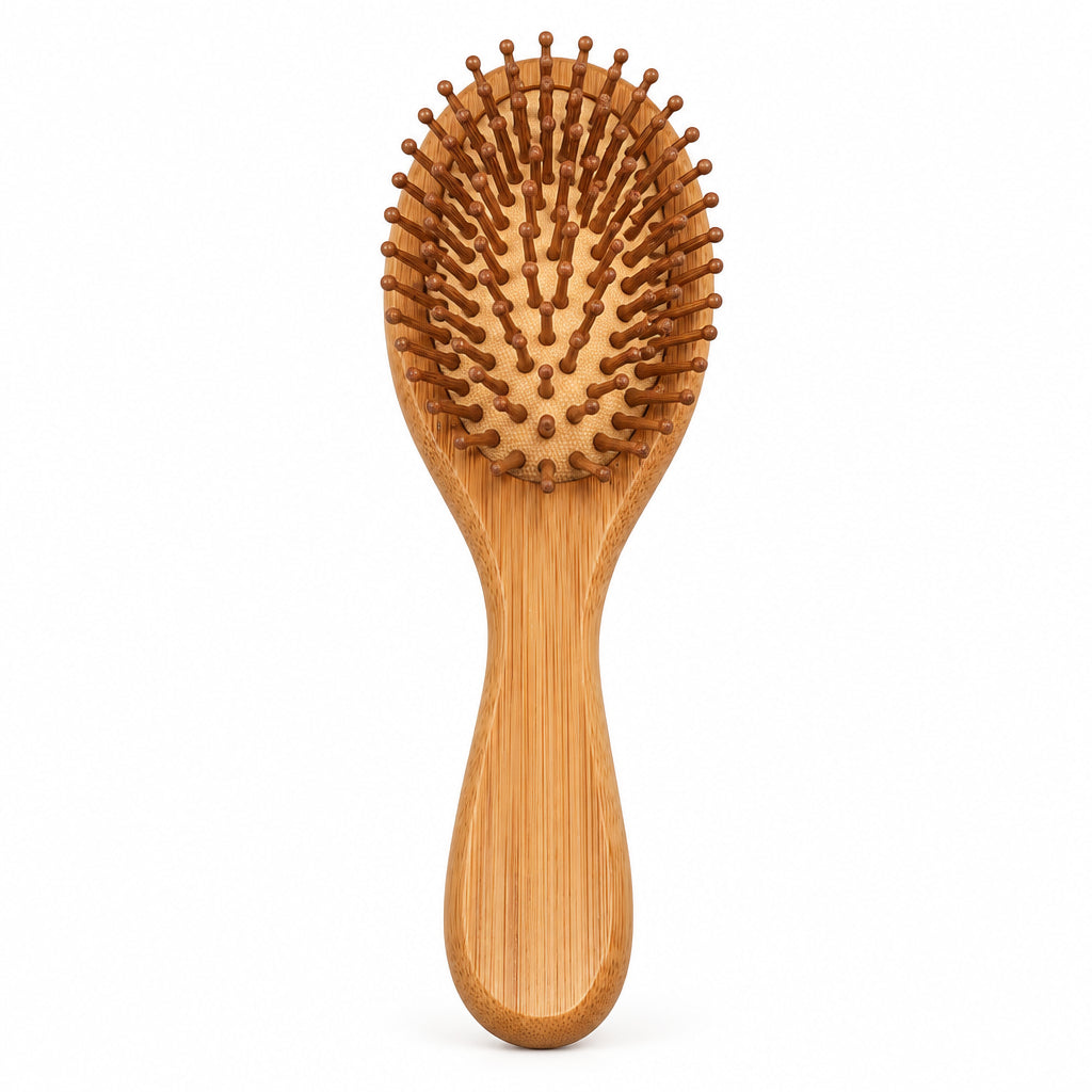 Wooden hair brush