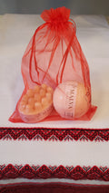 Set Massage soap + Champagne Bath Bomb