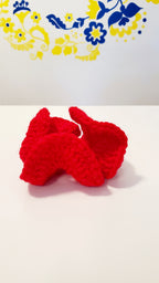 Knitted Hair bands Red/Pink