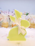 Easter Soy Candle Bunny with bow