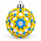 Handmade Beaded Christmas ball (Small size)