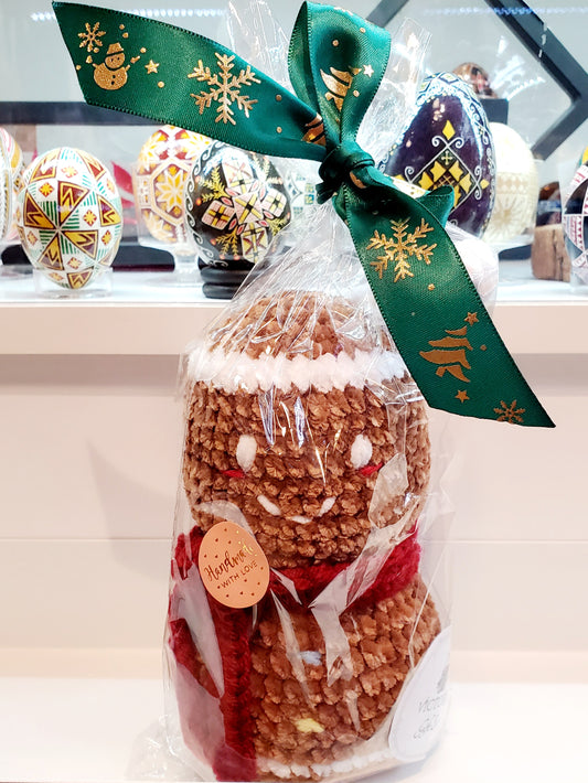 Knitted Christmas cookies toy