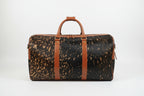 Leather bag of brown-golden color Large