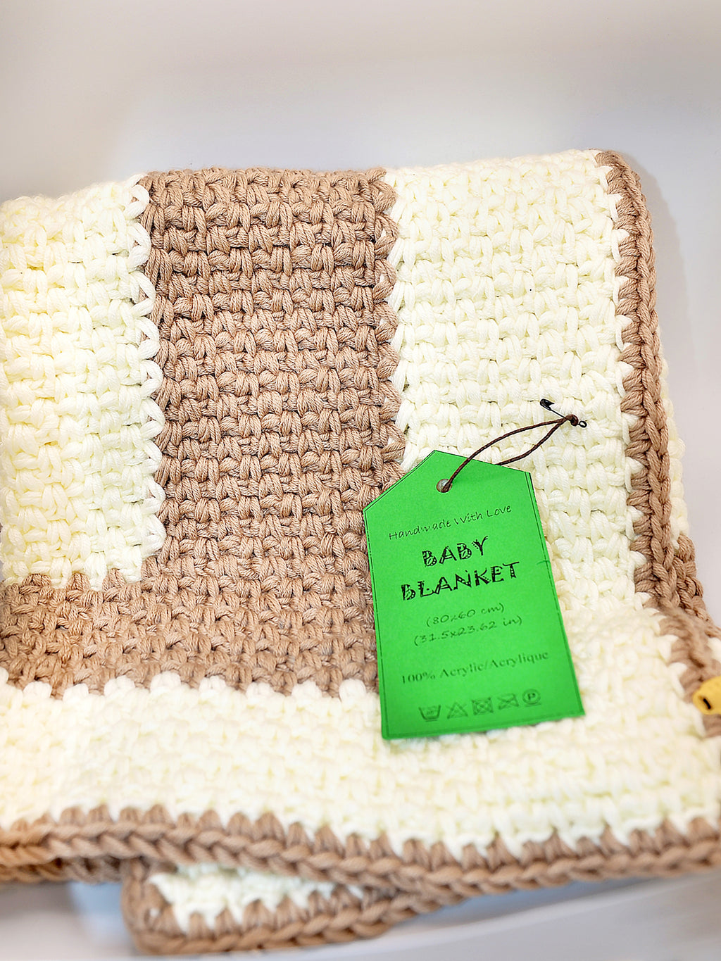 Gift Box Knitted Baby Blanket 80x60