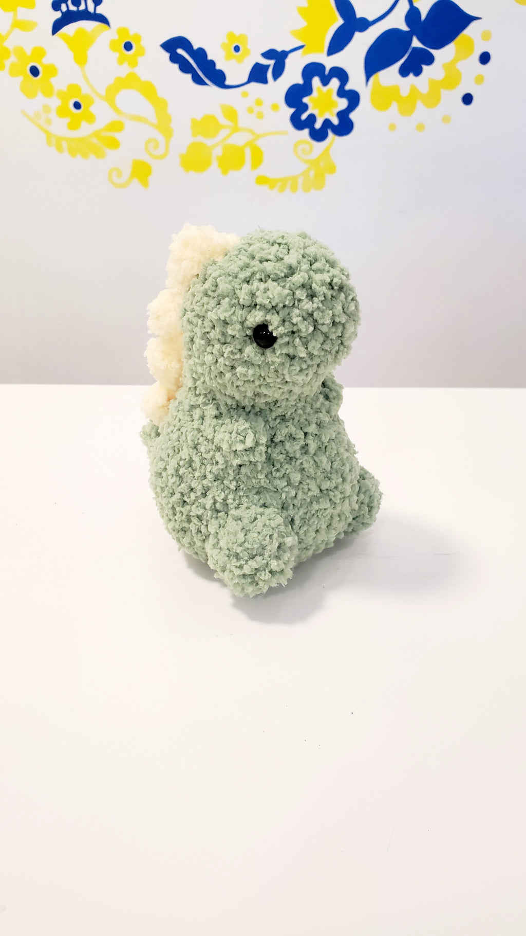 Knitted Toy Green Dinosaur