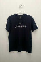 T-shirt embroidered Ukrainian, black, size M, L
