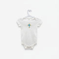 Embroidered Bodysuit with cross (6-12 months)