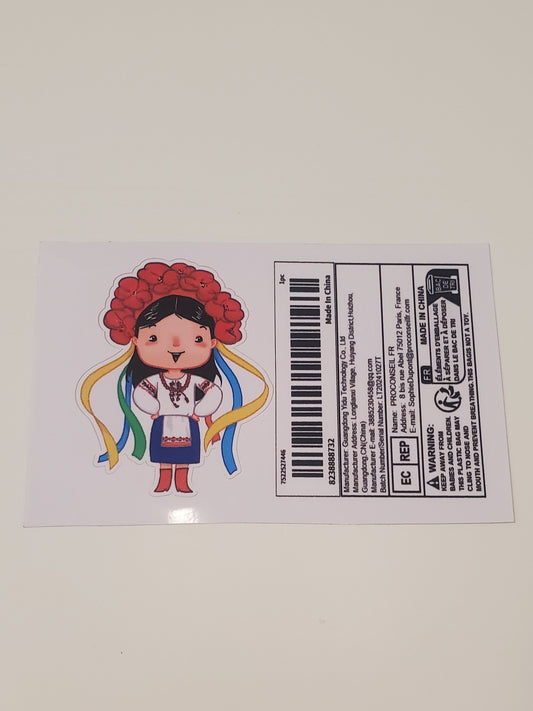 Car sticker Ukrainka