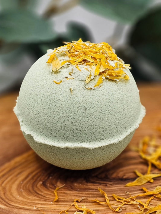 Eucalyptus Bath Bomb\yellow-blue bomb