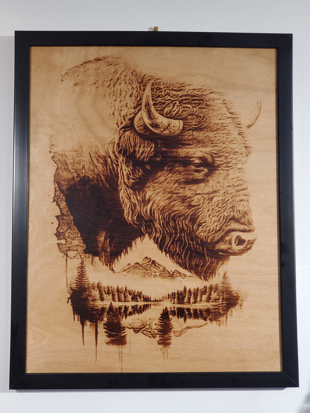 Picture the Art of burn A3 in frame