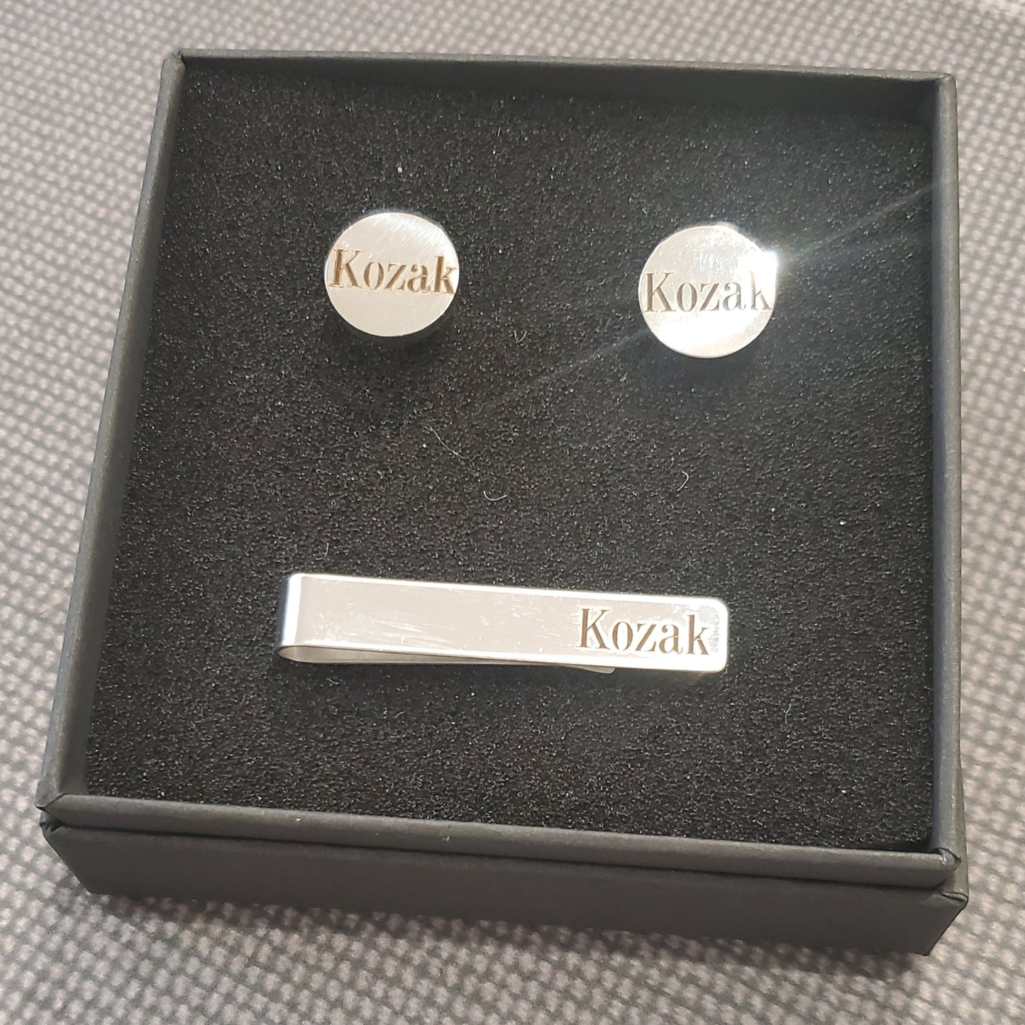 Tie clip holder and Cufflink