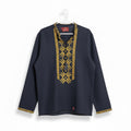 Linen Embroidered Men's Shirt, Size Xl