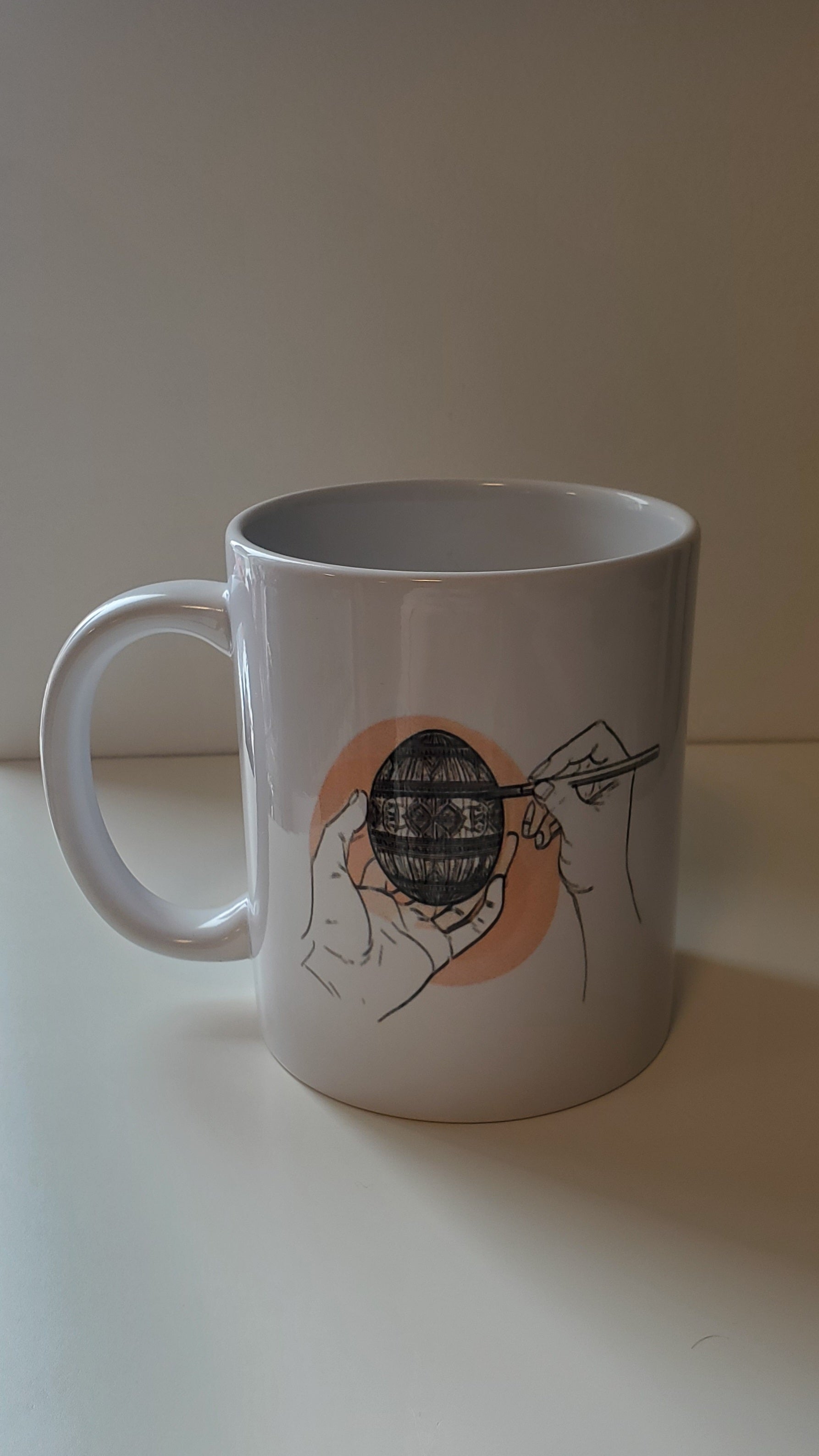 White ceramic mugs Mix UA