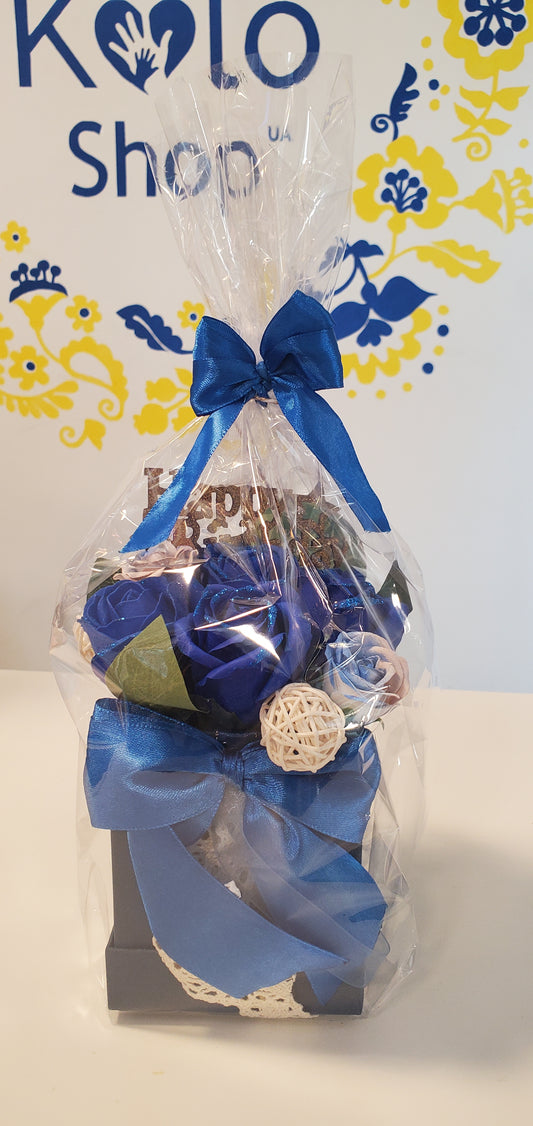 Soap flowers bouquet T1