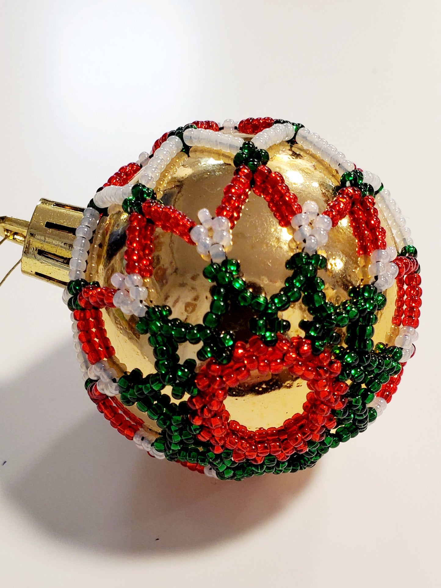 Beaded Christmas ball (Small size)