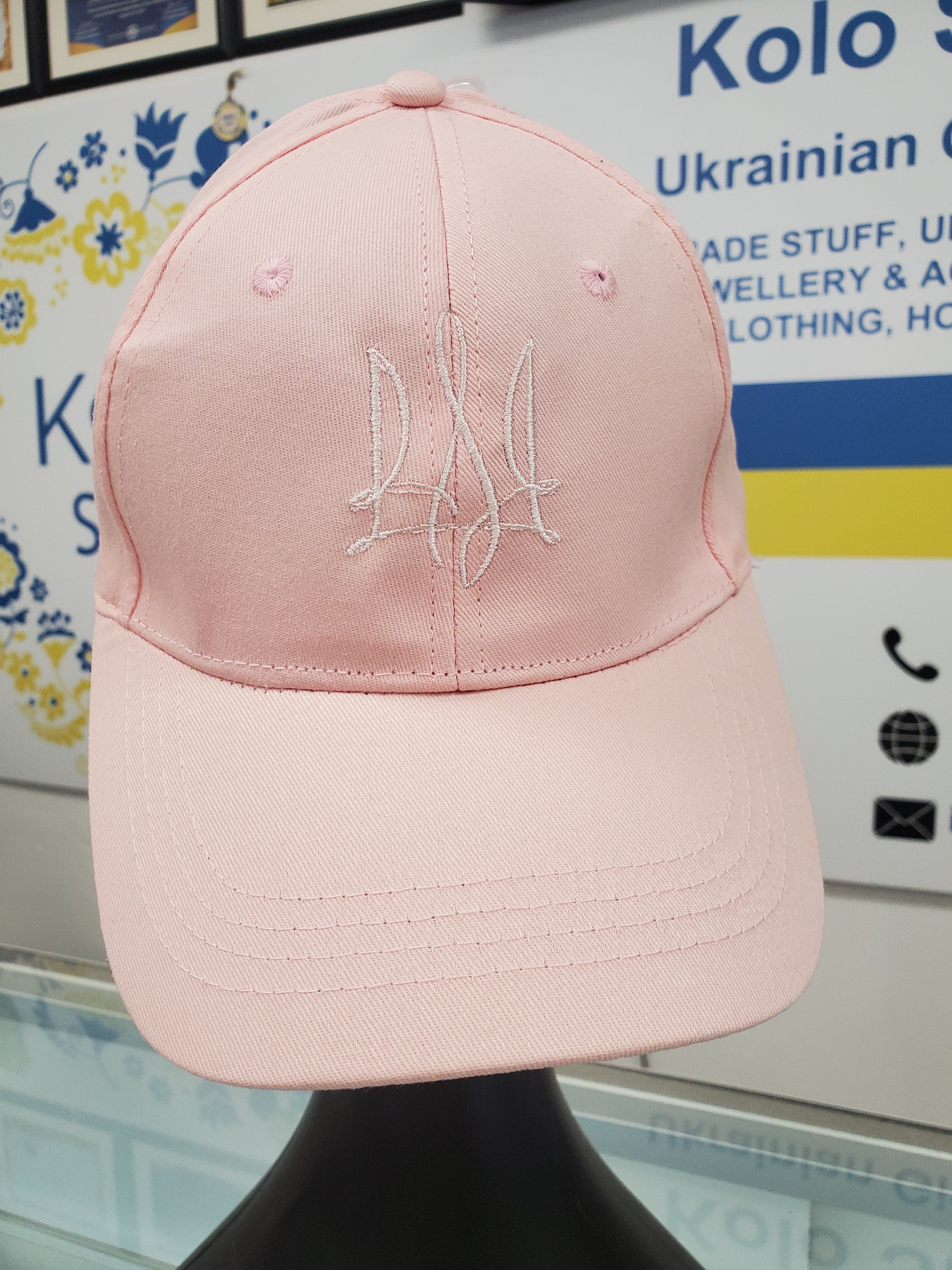 Cap with embroidery T2 (Beige/Blue/White/Pink/Cream)