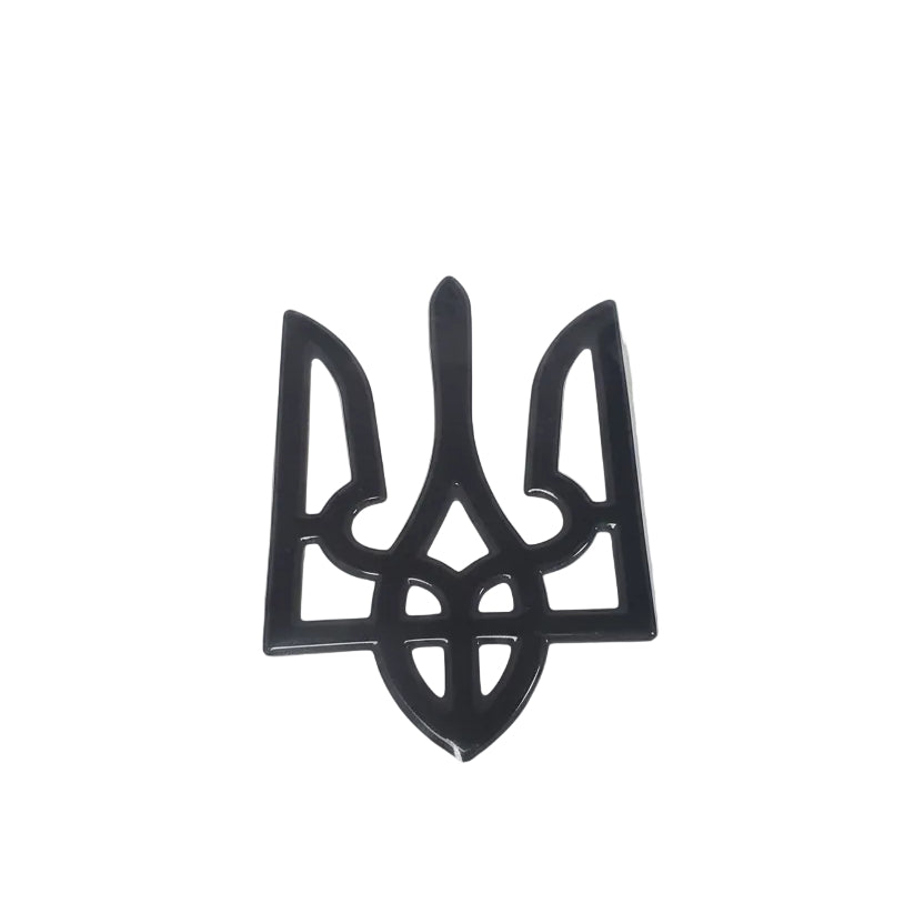 Car Sticker Trident (silver/black)