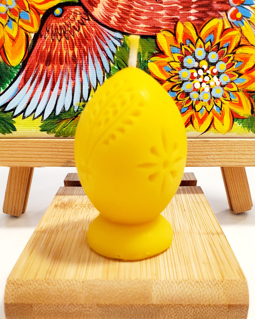 Beeswax Candle Egg Eastern mix small