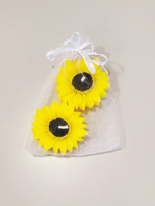 Candle 2 Sunflowers