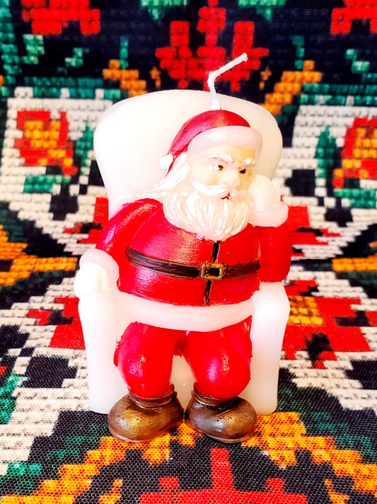 Soy candle Santa in sleeping chair