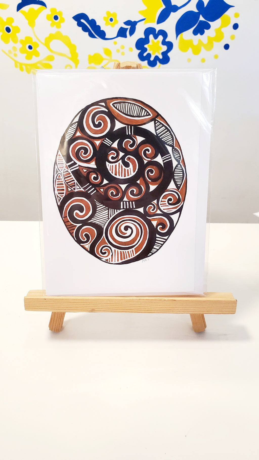 Greeting Card Pysanka by Marika Sokulski
