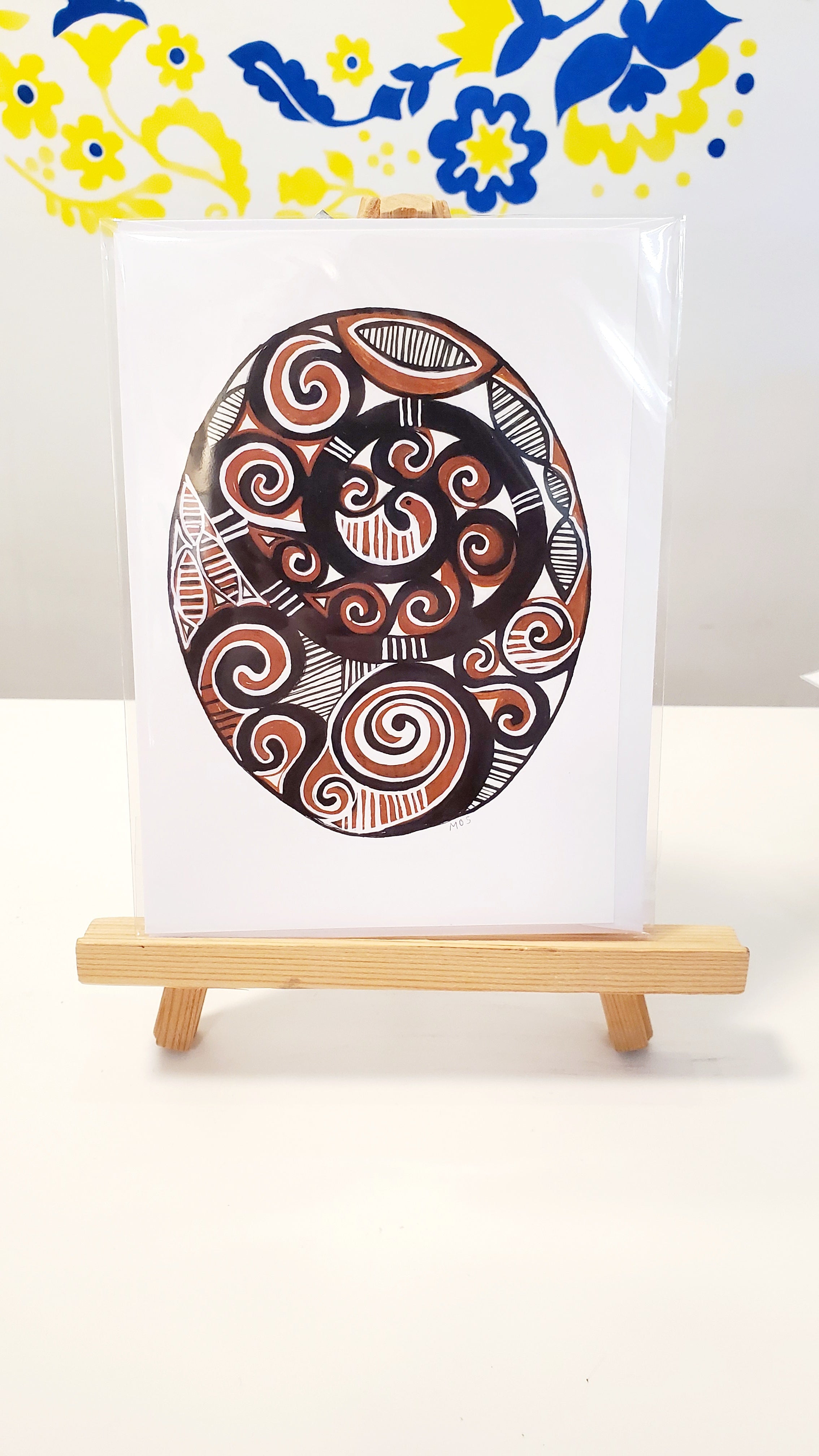Greeting Card Pysanka by Marika Sokulski