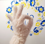 Goat wool gloves