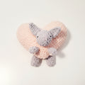 Knitted Toy Crochet heart Bunny