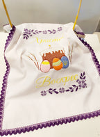 Embroidered Easter towel for the basket Т2