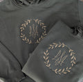 Hoodie with embroidery T2, Military green, size S, L