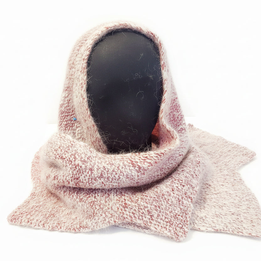 Goat wool scarf Red