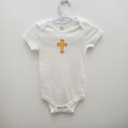 Embroidered Bodysuit with cross (6-12 months)