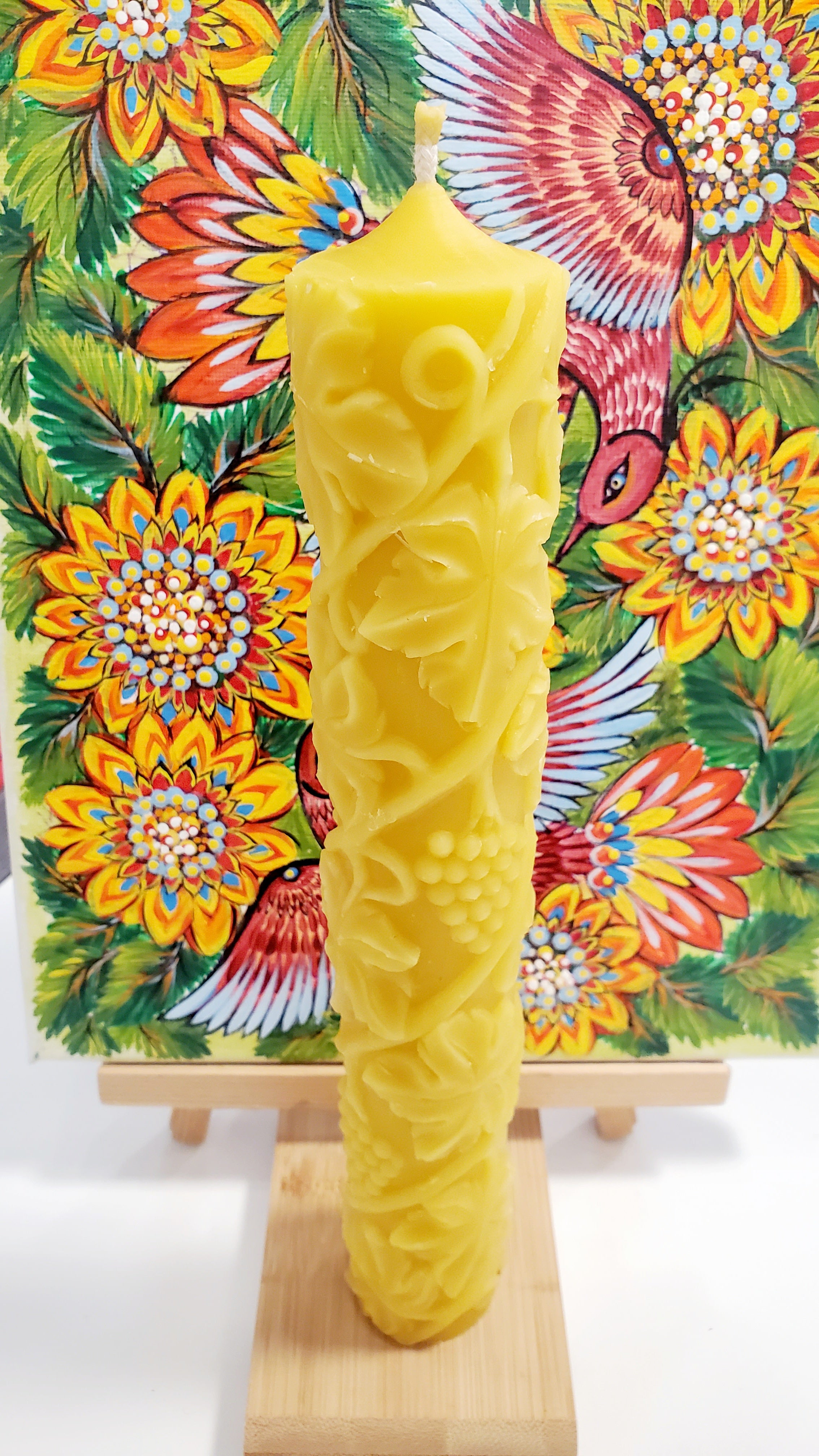 Beeswax Candle "Grape" Large