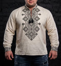 Men's Embroidered Shirt "Ryna" (3XL, 4XL)